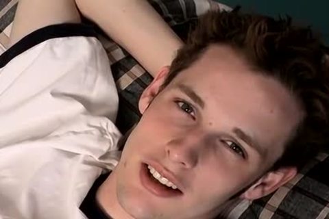 Jarrod Enjoys A admirable wank And Squirting Over His Body