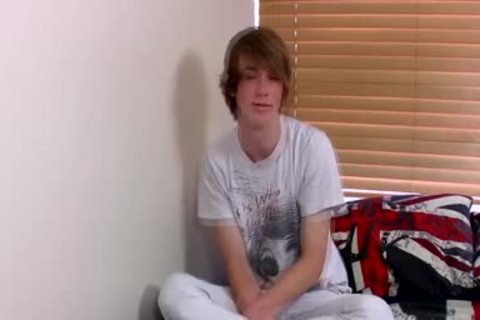 Ginger Emo twink Kai Alexander Pleasures Himself On A sofa