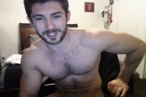 lusty bushy Hunky Doing A cam Show.