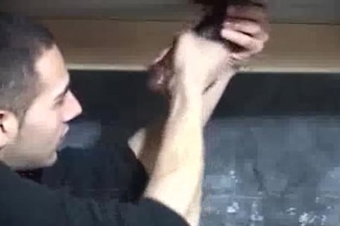 French man Jerks massive dark rod