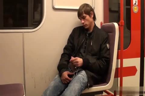 juicy legal age teenager Jacking Off In The Subway