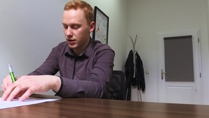 Redheaded man with a bubble butthole gets pounded in POV
