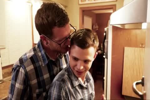 teen gets Spit-roasted bareback By Step-daddy And Uncle