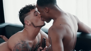 Noir Male: Seth Knight plowed by ebony Trey Donovan