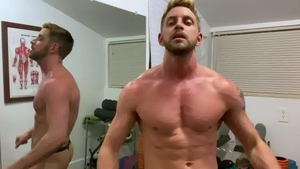 FalconStudios: Johnny Ford wearing underwear show big butt