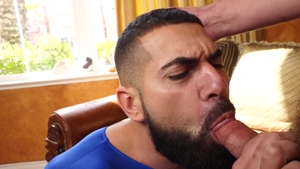 ManUpFilms: Gay Damien Stone in spandex bareback anal fucks