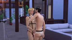 Hairy asian gay anal fucks on vacation